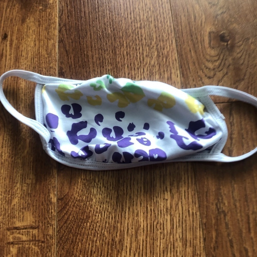 Rainbow leopard print cloth mask